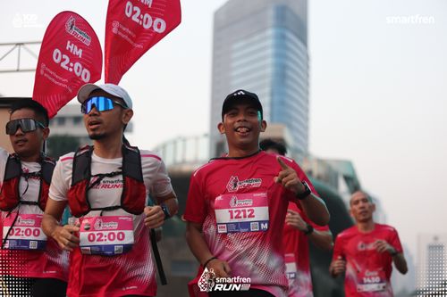 Race photo from Smartfren Run 2025 