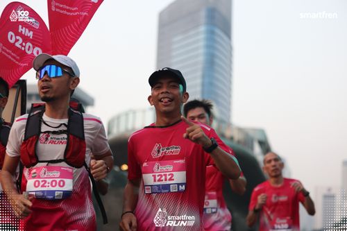 Race photo from Smartfren Run 2025 