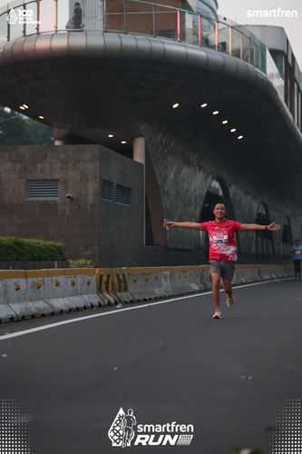 Race photo from Smartfren Run 2025 