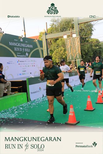 Race photo from Mangkunegaran Run 2024