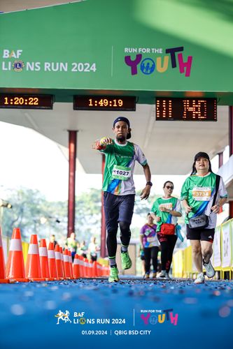 Race photo from BAF LIONS RUN 2024