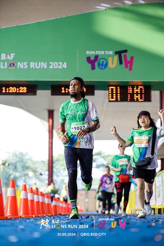 Race photo from BAF LIONS RUN 2024