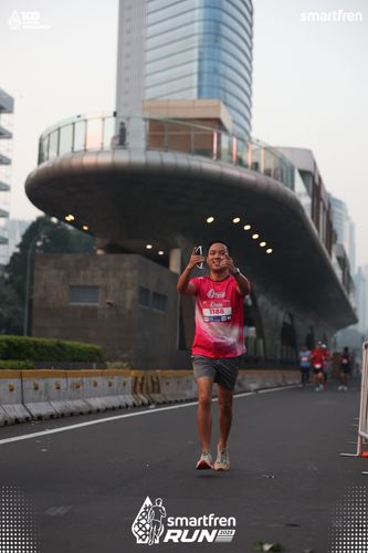 Race photo from Smartfren Run 2025 
