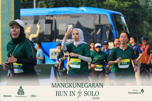 Race photo from Mangkunegaran Run 2024
