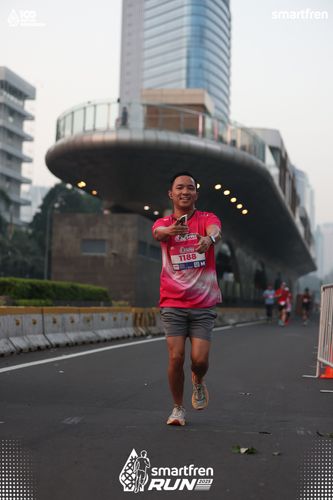 Race photo from Smartfren Run 2025 