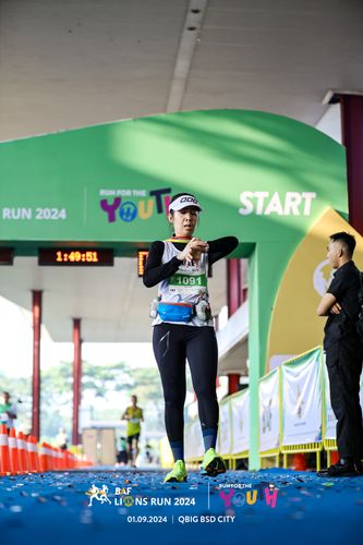 Race photo from BAF LIONS RUN 2024