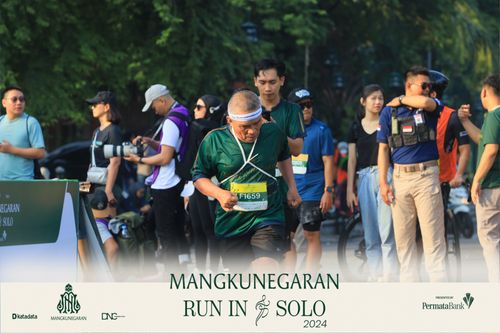 Race photo from Mangkunegaran Run 2024