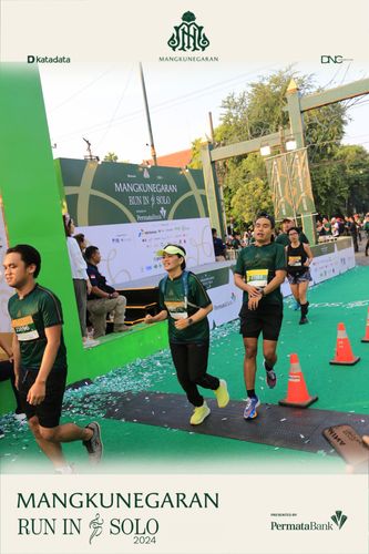 Race photo from Mangkunegaran Run 2024