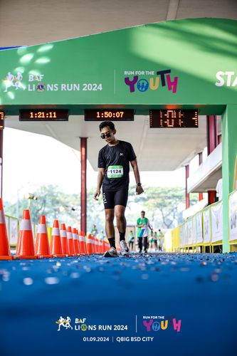 Race photo from BAF LIONS RUN 2024