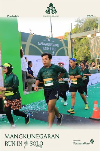 Race photo from Mangkunegaran Run 2024
