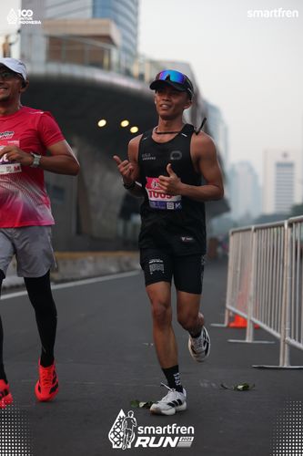 Race photo from Smartfren Run 2025 