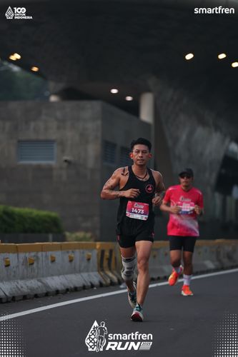Race photo from Smartfren Run 2025 