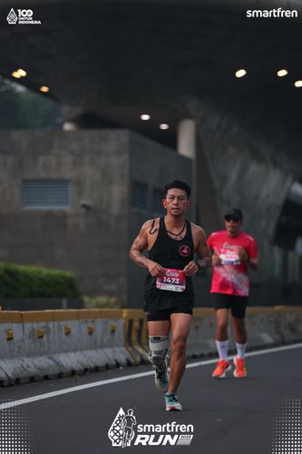 Race photo from Smartfren Run 2025 