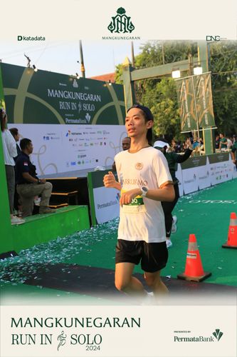 Race photo from Mangkunegaran Run 2024