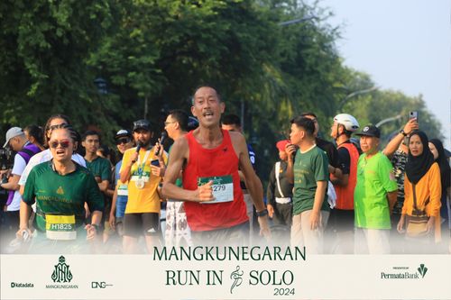 Race photo from Mangkunegaran Run 2024