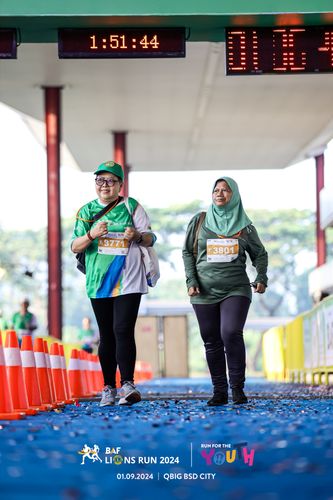 Race photo from BAF LIONS RUN 2024