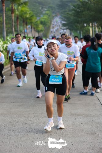 Race photo from Taman Budaya x BOGORUN 2025
