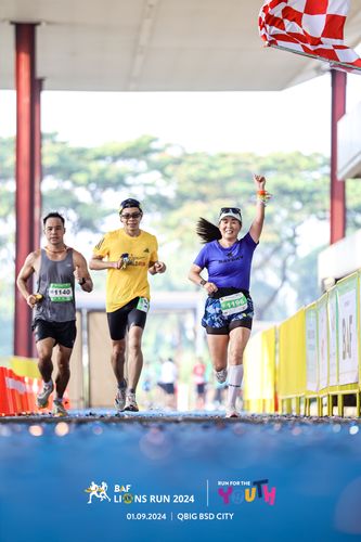 Race photo from BAF LIONS RUN 2024