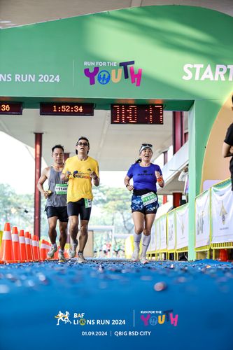 Race photo from BAF LIONS RUN 2024