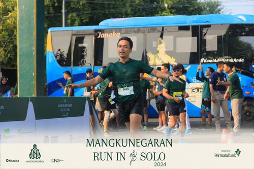 Race photo from Mangkunegaran Run 2024