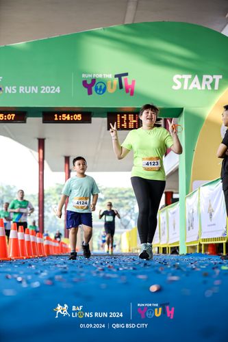 Race photo from BAF LIONS RUN 2024