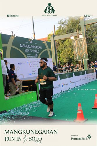 Race photo from Mangkunegaran Run 2024