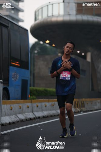 Race photo from Smartfren Run 2025 
