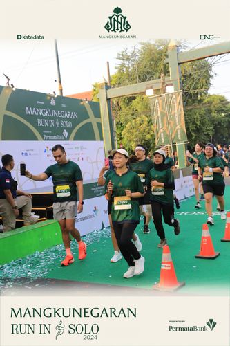 Race photo from Mangkunegaran Run 2024