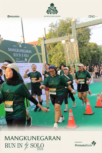 Race photo from Mangkunegaran Run 2024