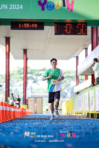 Race photo from BAF LIONS RUN 2024