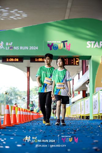 Race photo from BAF LIONS RUN 2024