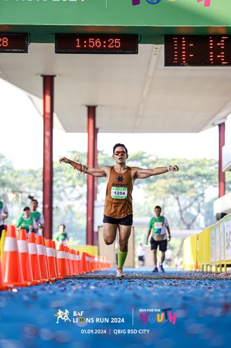 Race photo from BAF LIONS RUN 2024