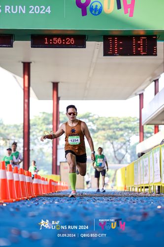 Race photo from BAF LIONS RUN 2024