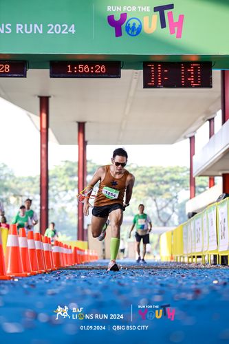 Race photo from BAF LIONS RUN 2024