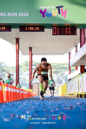 Race photo from BAF LIONS RUN 2024