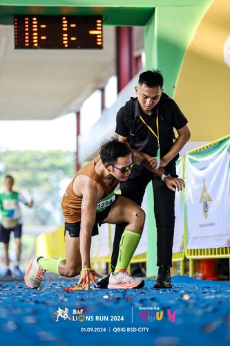 Race photo from BAF LIONS RUN 2024