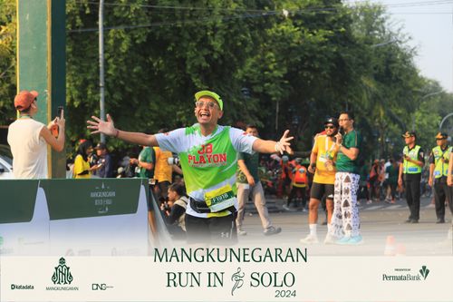 Race photo from Mangkunegaran Run 2024