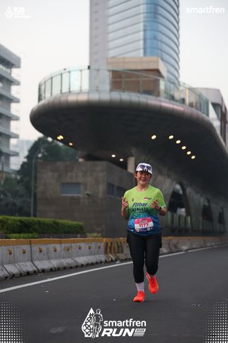 Race photo from Smartfren Run 2025 
