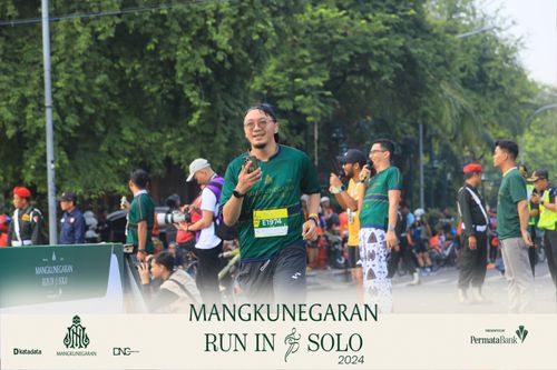 Race photo from Mangkunegaran Run 2024