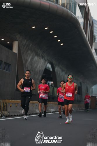 Race photo from Smartfren Run 2025 