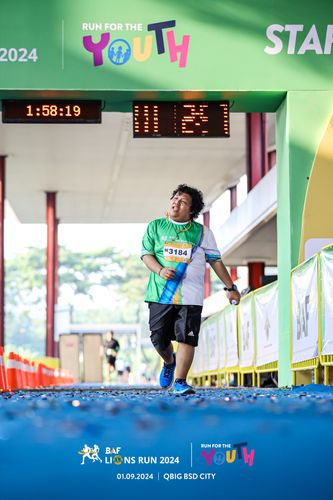 Race photo from BAF LIONS RUN 2024