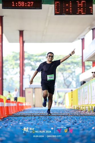Race photo from BAF LIONS RUN 2024