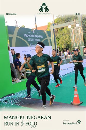 Race photo from Mangkunegaran Run 2024