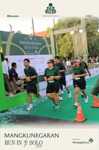 Race photo from Mangkunegaran Run 2024