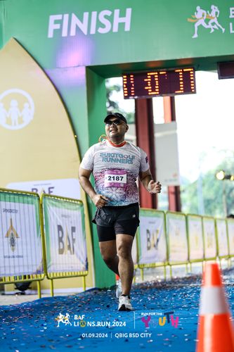 Race photo from BAF LIONS RUN 2024