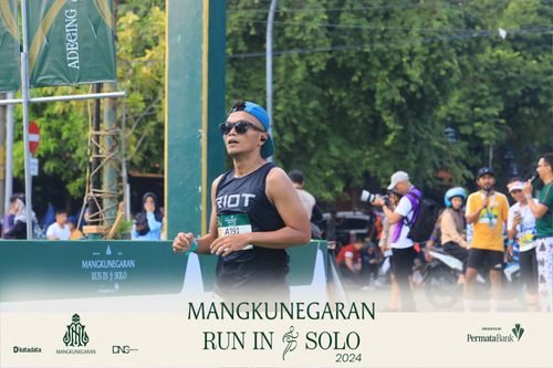 Race photo from Mangkunegaran Run 2024