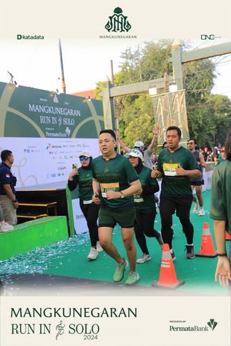 Race photo from Mangkunegaran Run 2024