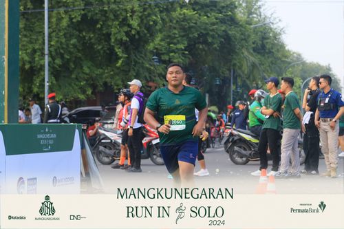 Race photo from Mangkunegaran Run 2024
