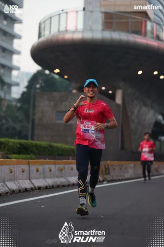 Race photo from Smartfren Run 2025 