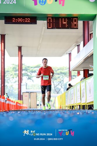 Race photo from BAF LIONS RUN 2024